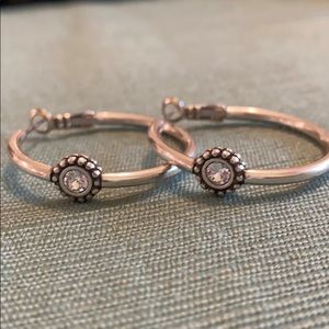 Brighton Twinkle Medium Hoop Post Earrings